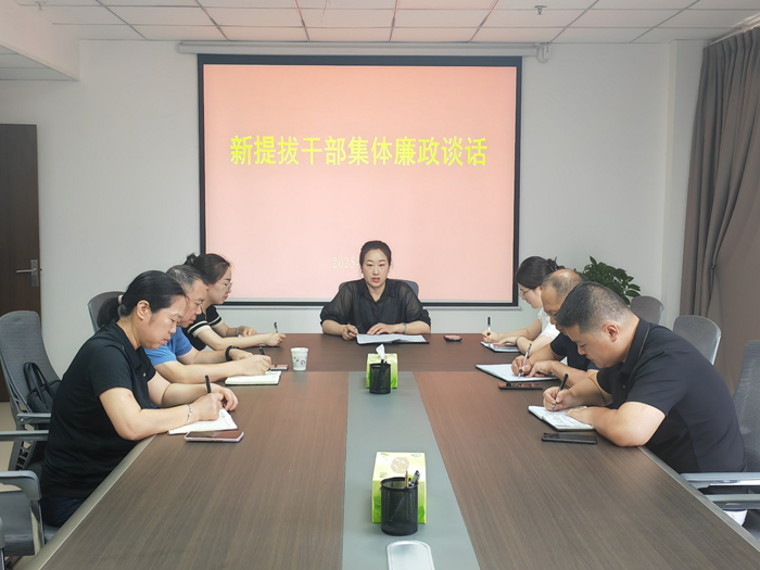 筑牢廉潔防線 護(hù)航履職新征程—— 淮糧集團(tuán)紀(jì)委對新提拔干部開展集體廉政談話
